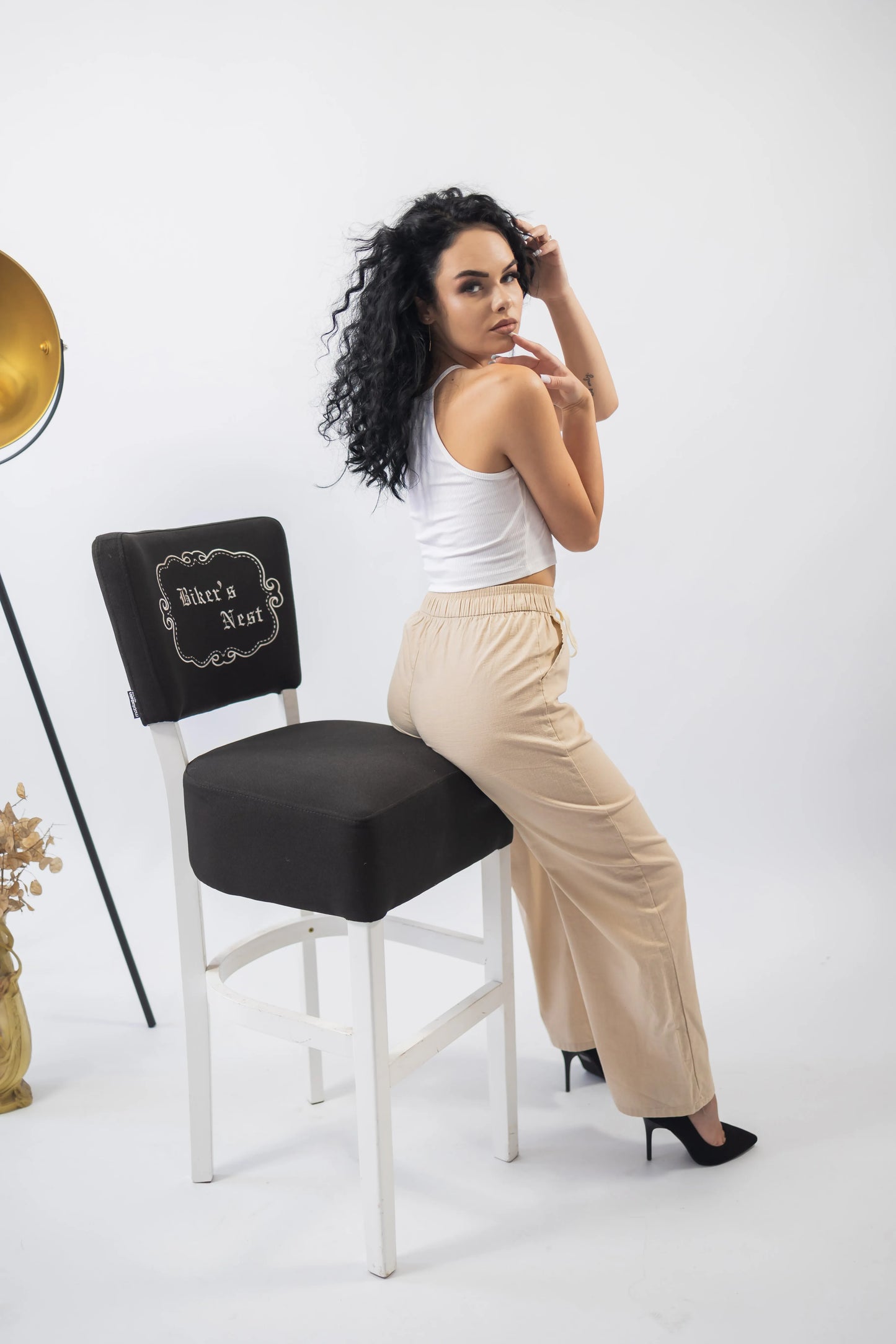 Pantaloni in dama bej - Lemus