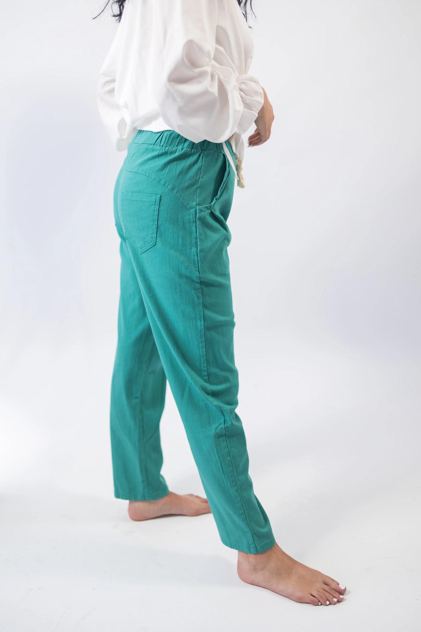 Pantaloni de in conici verzi - Lemus