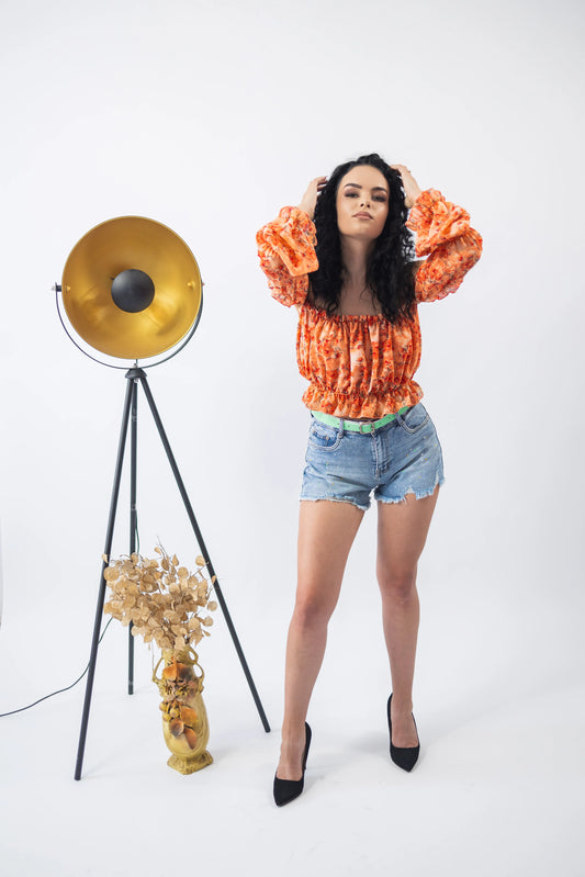 Pantaloni scurti cu vopsea splash - Lemus