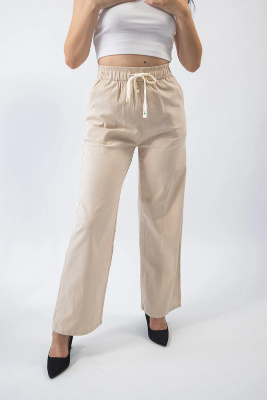 Pantaloni in dama bej - Lemus
