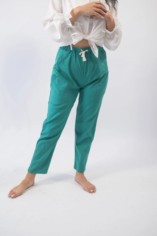 Pantaloni de in conici verzi - Lemus
