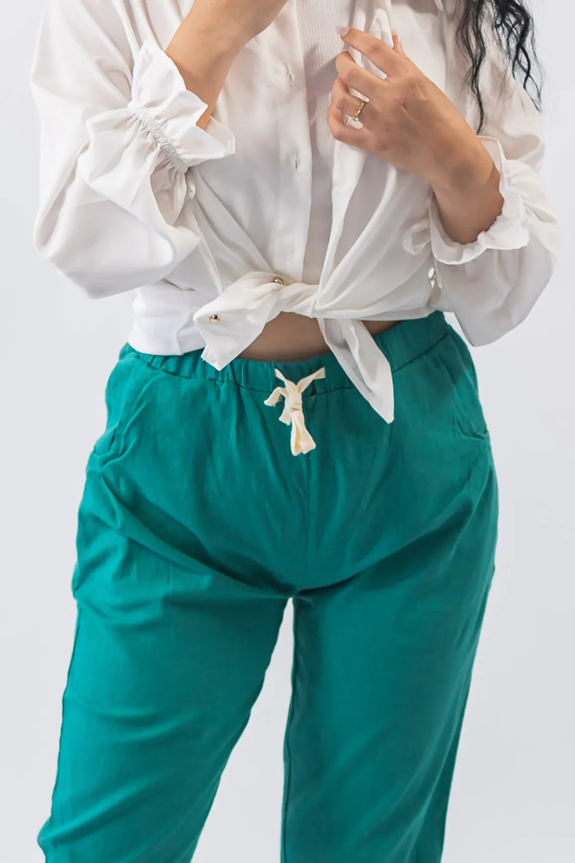 Pantaloni de in conici verzi - Lemus