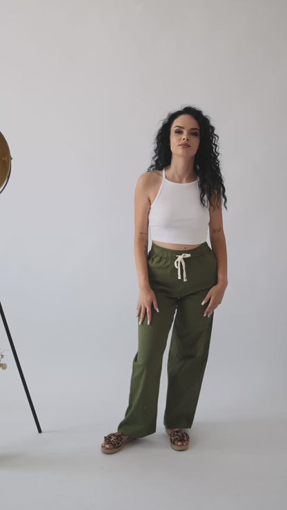 Pantaloni de in verde inchis - Lemus